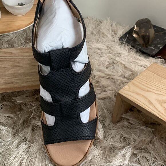 Dr. Scholl's Shoes Women's Long Island Ankle Straps Black Sandal Size 10 Medium - Picture 13 of 17